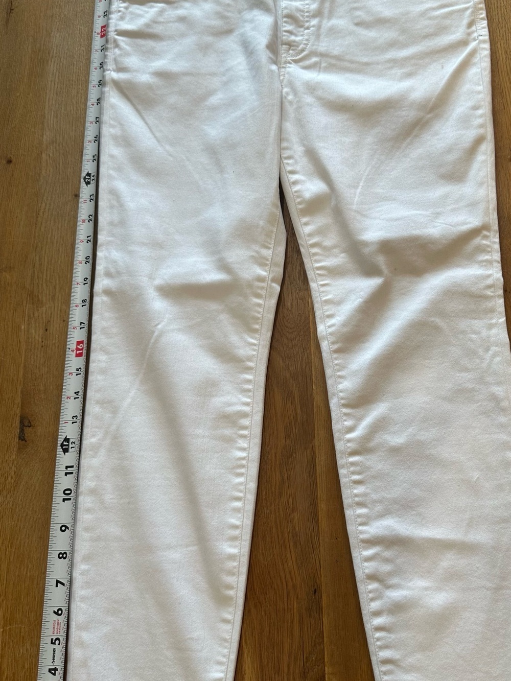 Tommy Bahama White Ella Twill High-Rise Ankle Jeans